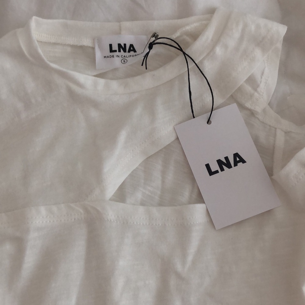 LNA Siren Long Sleeve Cut Out Top - Picture 3 of 3